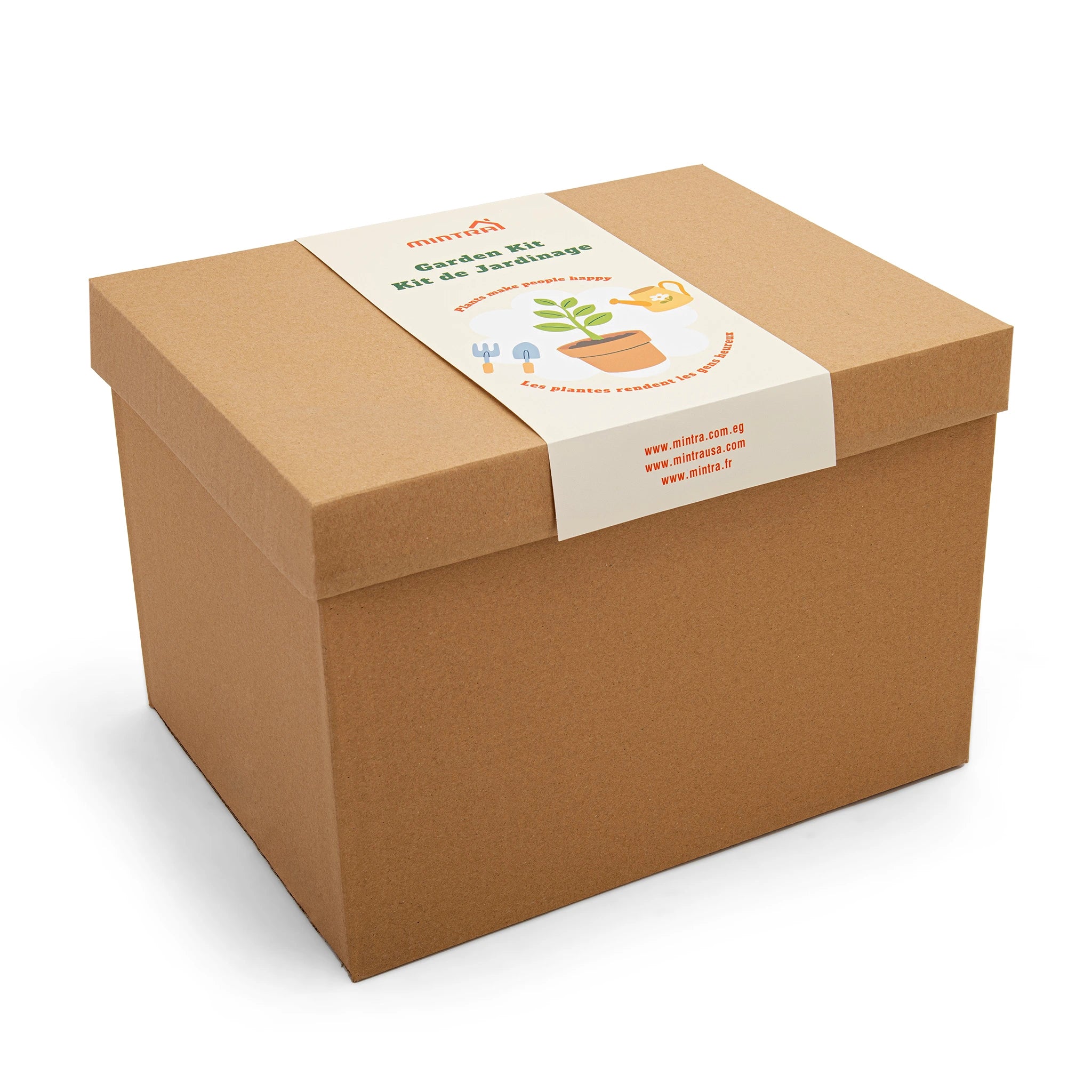Kit de Jardin - 1 Arrosoir 2L - 1 Pot de Jardin Rond - et 4 outils de Jardinage (Cultivateur,Truelle,Pelle,Râteau)