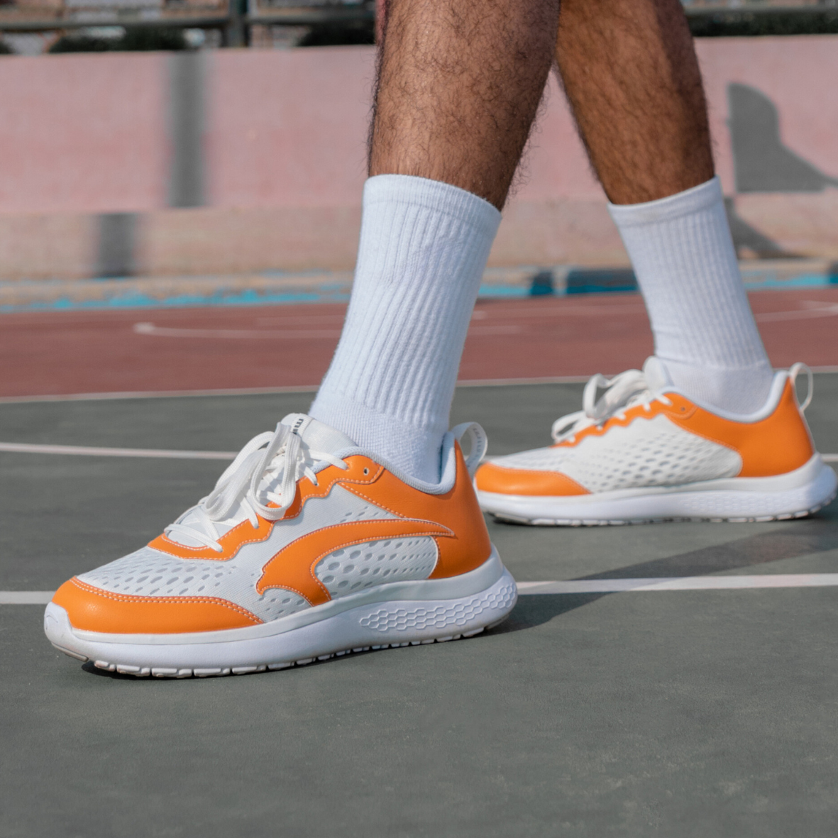 Mintra Edge - Chaussures de running - Hommes - Blanc/Orange