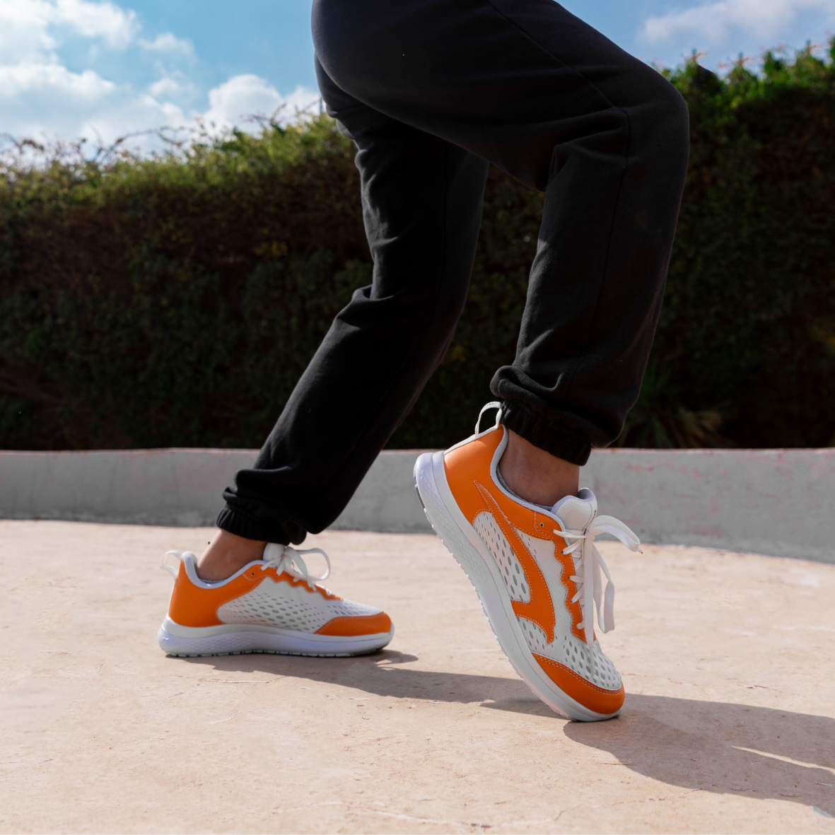 Mintra Edge - Chaussures de running - Femmes - Blanc/Orange
