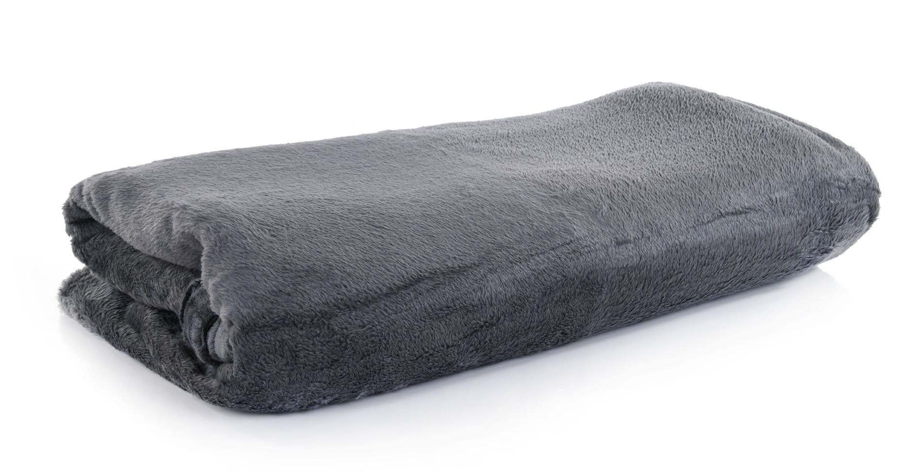 Plaid Polaire Gris Foncé Chaud