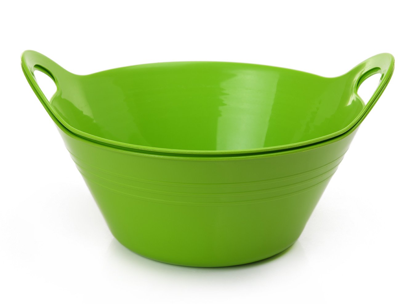 Mintra Home-Bol en Plastique avec Poignées (Lots de 2, Grand, 4.5l) - Mintra France