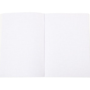 Mintra Pack of 4 notebooks - Stapled - A4 - Small squares 5x5 - Plastic cover - 96 pages 