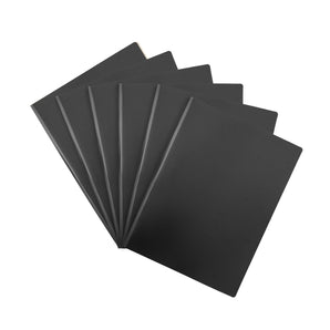 Mintra Pack of 6 Document Protectors - Polypropylene - Premium - Black