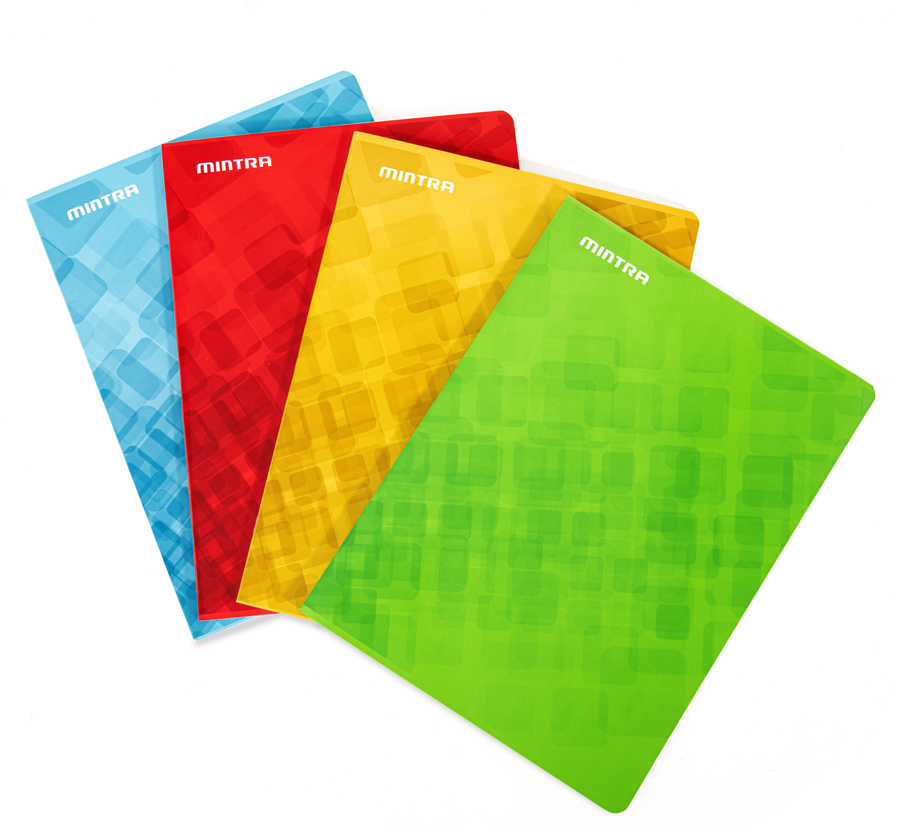 Mintra Notebooks - 24x32 - Stapled - Small 5x5 squares - Cardboard cover - 48 pages 