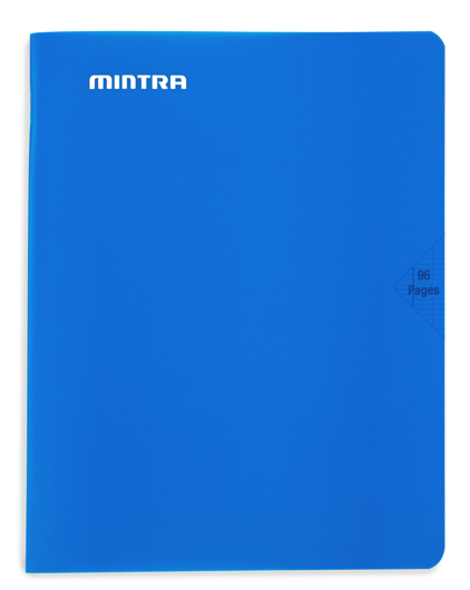 Mintra Cahiers 24X32 - Agrafé - Petits carreaux 5x5 - Couverture plastique - 96 pages