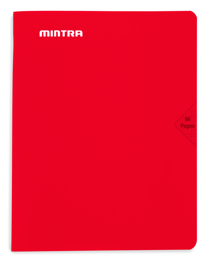 Mintra Cahiers 17X22 - Agrafé - Grands carreaux Seyès - Couverture plastique