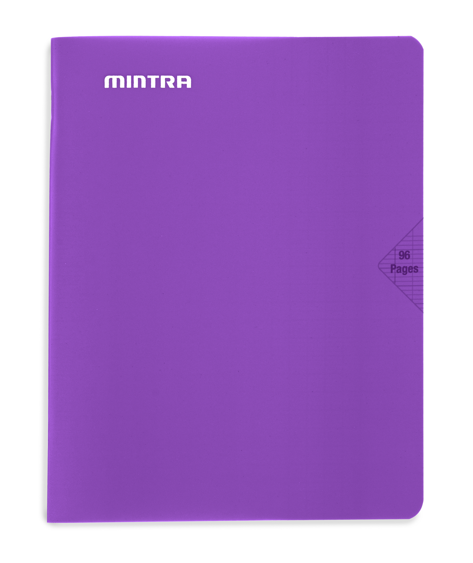 Mintra Cahiers 17X22 - Agrafé - Grands carreaux Seyès - Couverture plastique