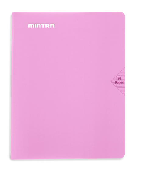 Mintra Cahiers 17X22 - Agrafé - Grands carreaux Seyès - Couverture plastique