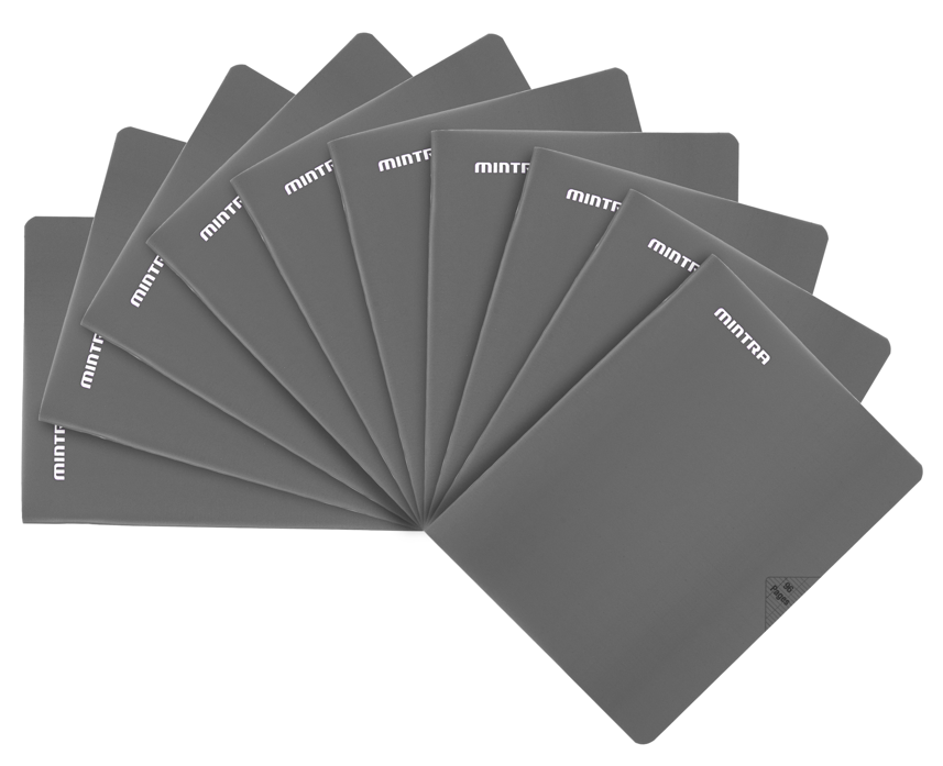 Mintra Cahiers 17X22 - Agrafé - Grands carreaux Seyès - Couverture plastique