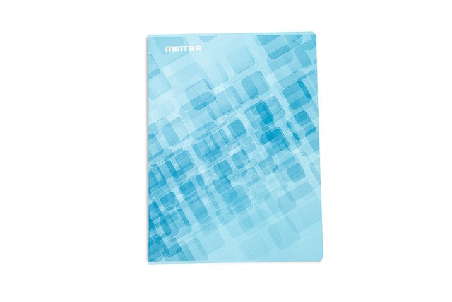 Mintra Lot de 4 cahiers A4 - Agrafé - Petits carreaux 5x5 - Couverture Carton - 96 pages