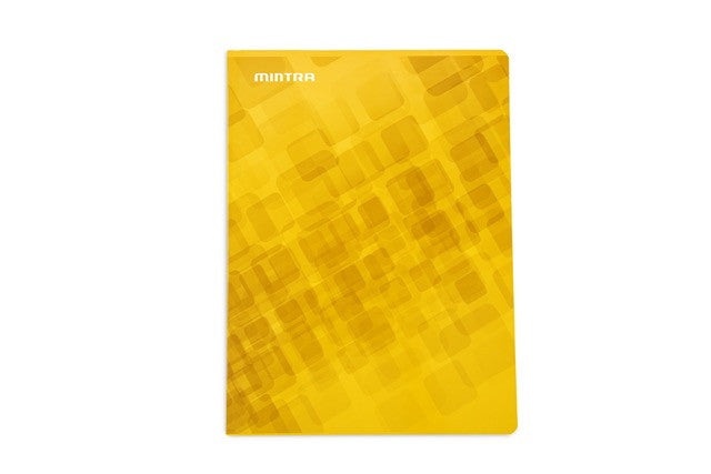 Mintra Lot de 4 cahiers A4 - Agrafé - Petits carreaux 5x5 - Couverture Carton - 96 pages