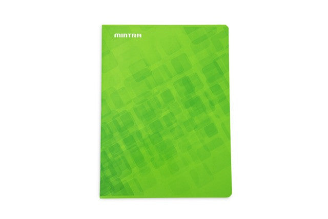 Mintra Lot de 4 cahiers A4 - Agrafé - Petits carreaux 5x5 - Couverture Carton - 96 pages