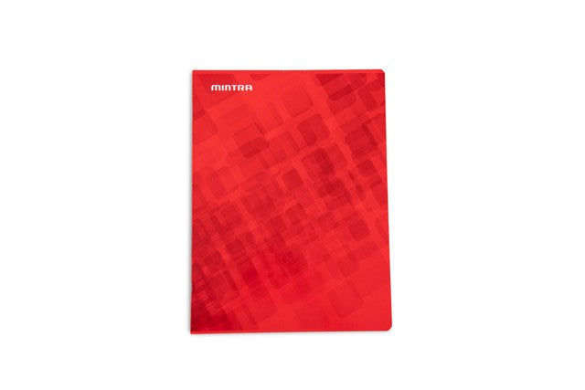 Mintra Lot de 4 cahiers A4 - Agrafé - Petits carreaux 5x5 - Couverture Carton - 96 pages