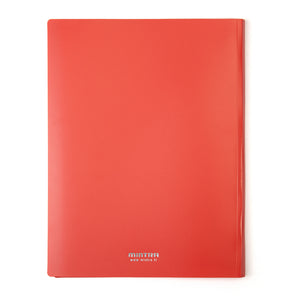 Mintra Set of 3 Document Protectors - Polypropylene - Premium - Red