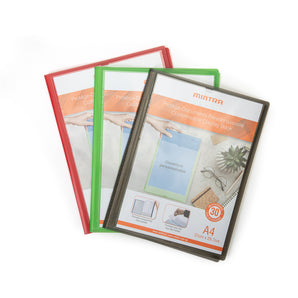 Mintra Set of 3 Document Protectors - Polypropylene - Customizable - Colors