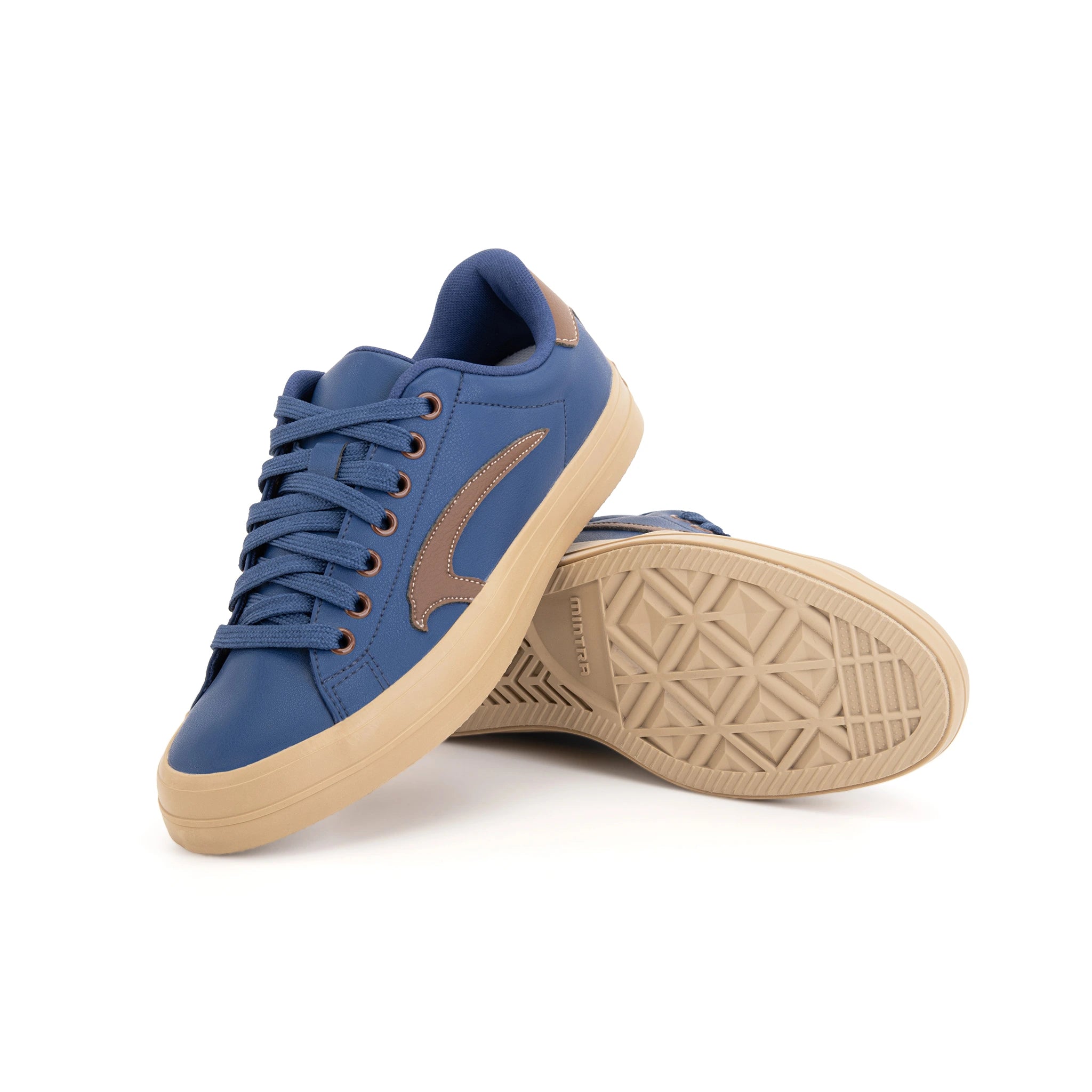 Urban-Chaussures lifestyle-Hommes-Bleu pivoine / Brun cacao