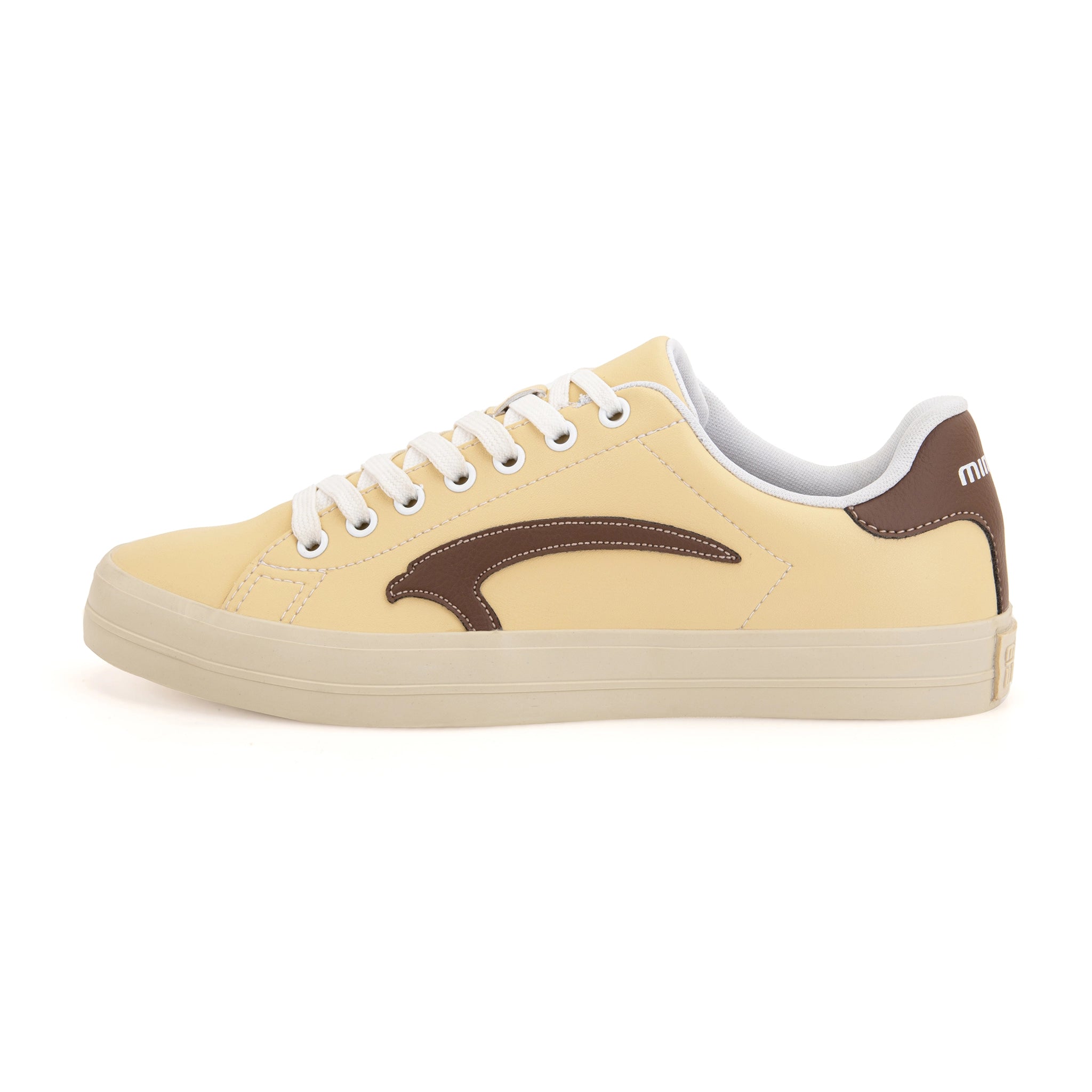 Urban-Chaussures lifestyle-Hommes-Jaune de soja / Brun cacao
