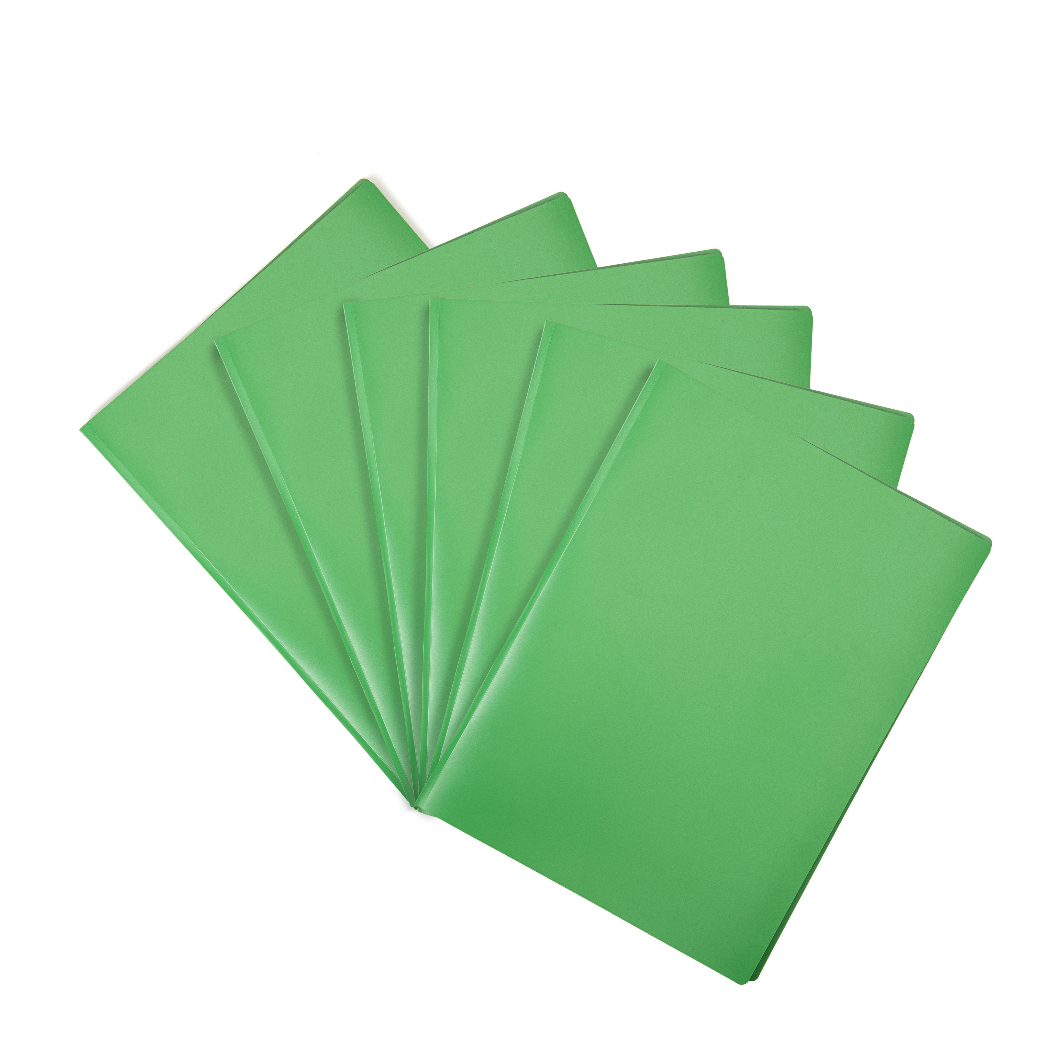 Mintra Lot de 6 Protège-documents - Polypropylène - Premium - Vert