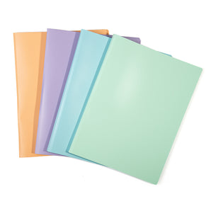 Mintra Pack of 4 Document Protectors - Polypropylene - Premium - Pastel