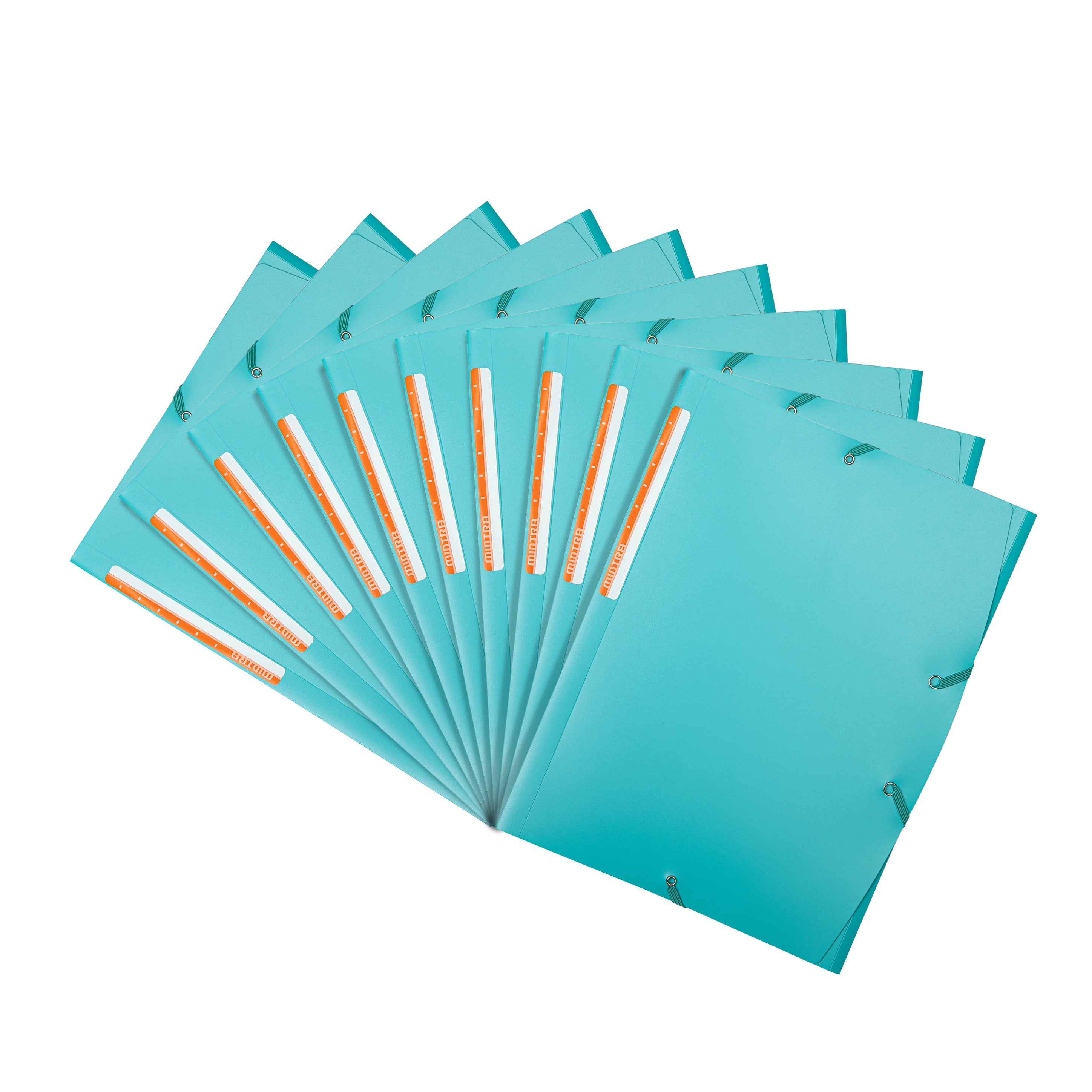 Mintra Pack of 10 3-flap pockets - Polypropylene - Premium 