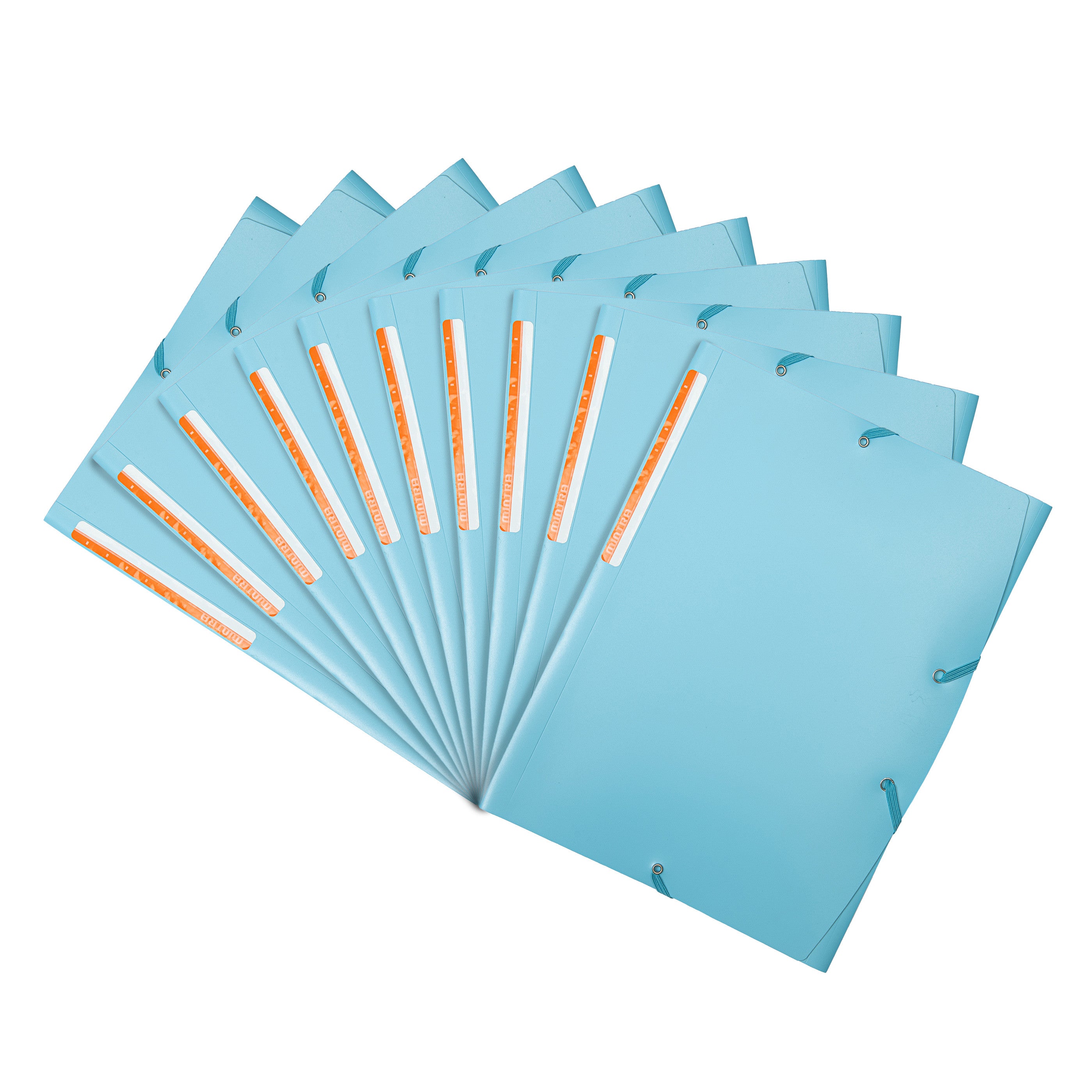 Mintra Pack of 10 3-flap pockets - Polypropylene - Premium 
