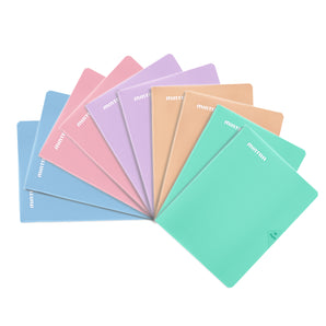 Mintra Pack of 10 notebooks - Stapled - Large Seyès squares - Plastic cover - 96 pages