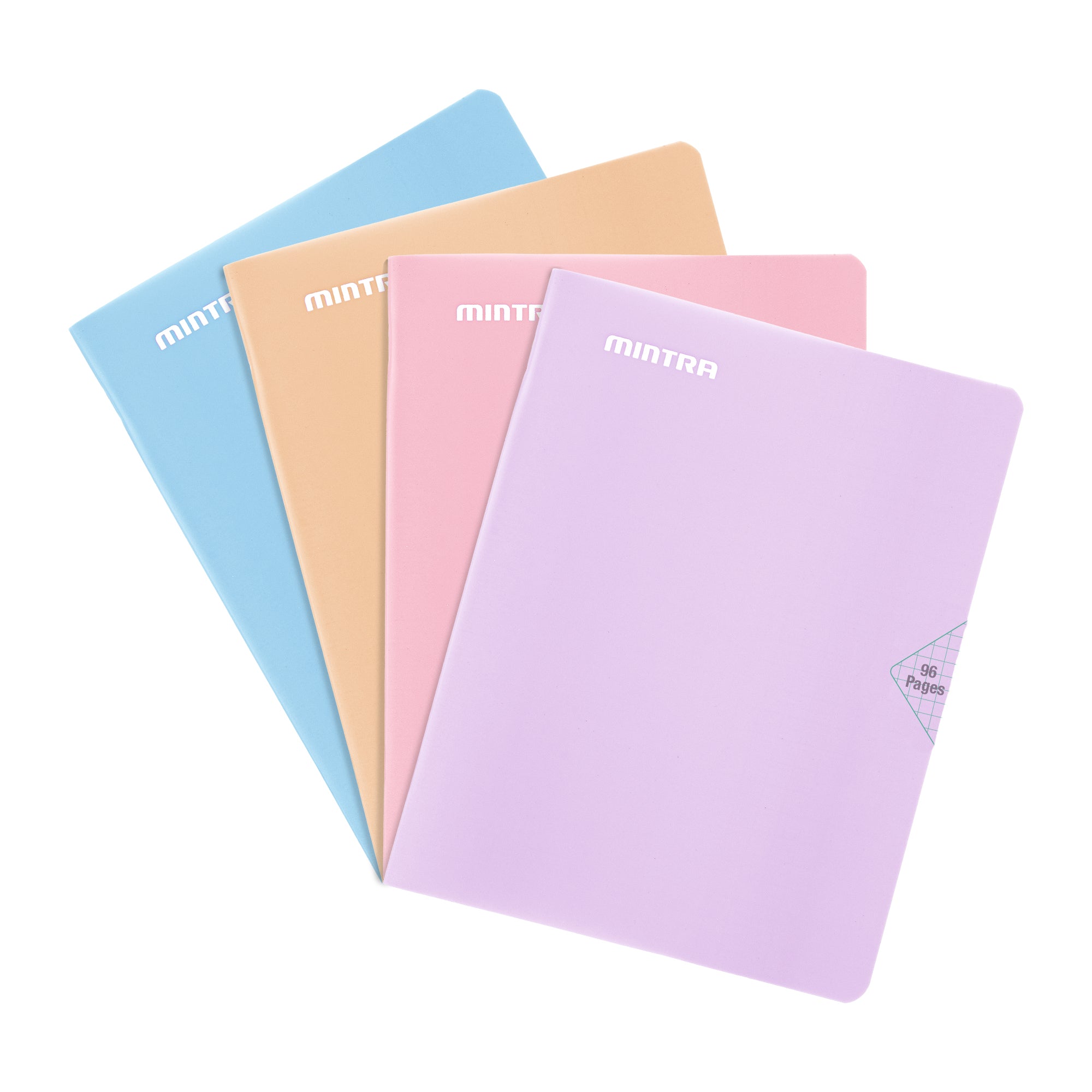 Mintra Notebooks 24X32 - Stapled - Small 5x5 squares - Plastic cover - 96 pages 