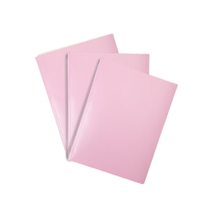 Mintra Set of 3 Document Protectors - Polypropylene - Premium - Pink