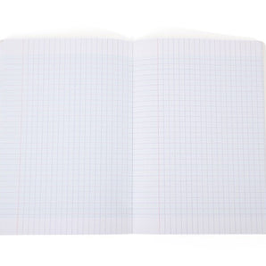 Mintra Set of 4 Notebooks - Staples - Large Seyès squares - Plastic cover - 96 pages 