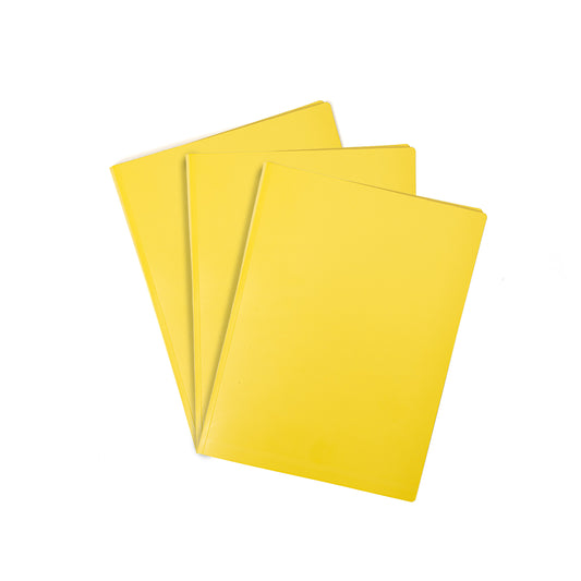 Mintra Lot de 3 Protège-documents - Polypropylène - Premium - Jaune