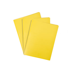 Mintra Set of 3 Document Protectors - Polypropylene - Premium - Yellow