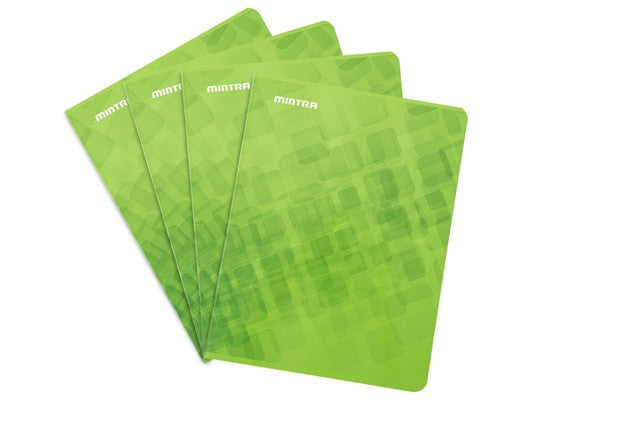 Mintra Notebooks - 24x32 - Stapled - Small 5x5 squares - Cardboard cover - 48 pages 