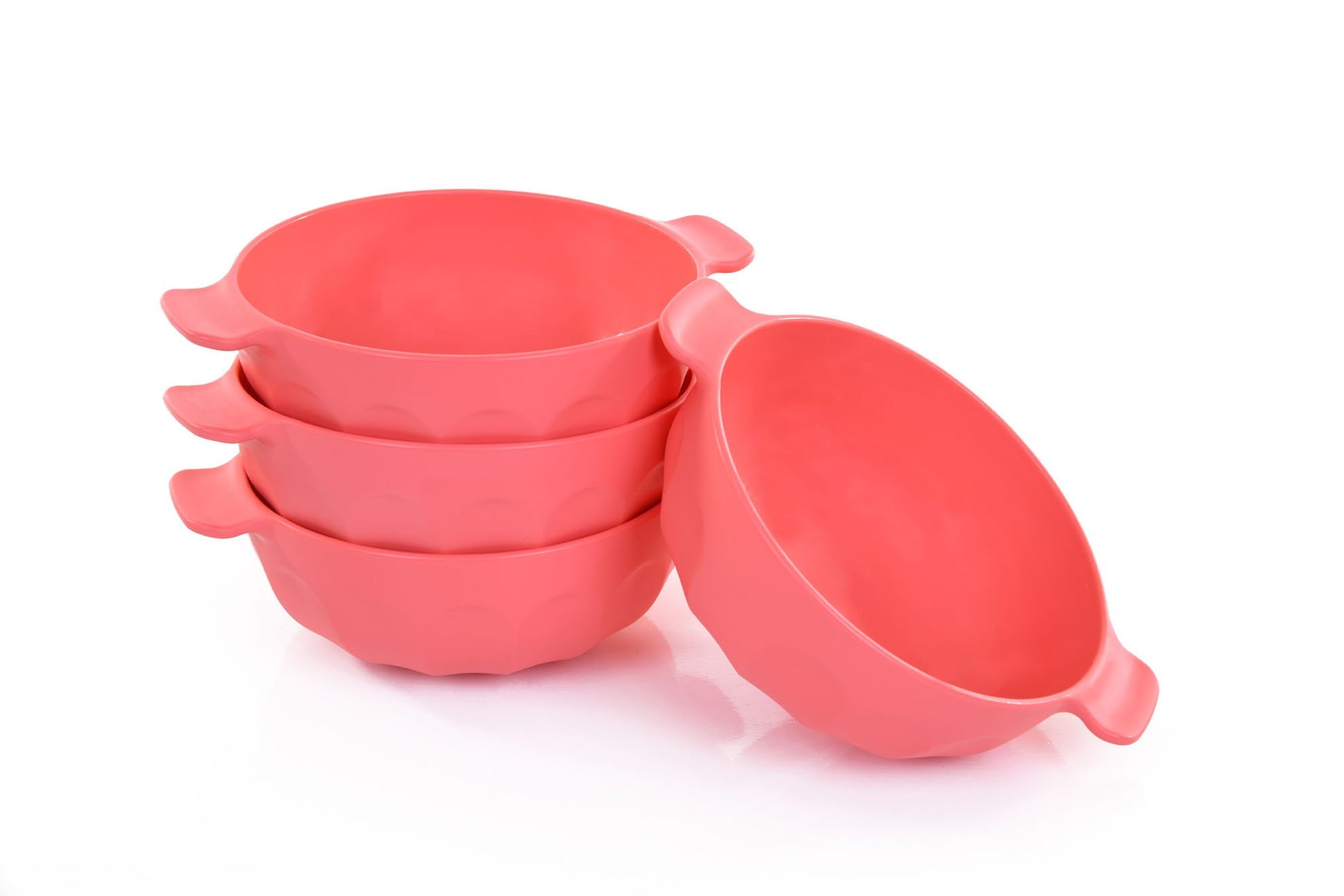 Mintra Home-Bol en plastique incassable - Bol avec 2 poignées (Lot de 4 - Petit) - Mintra France