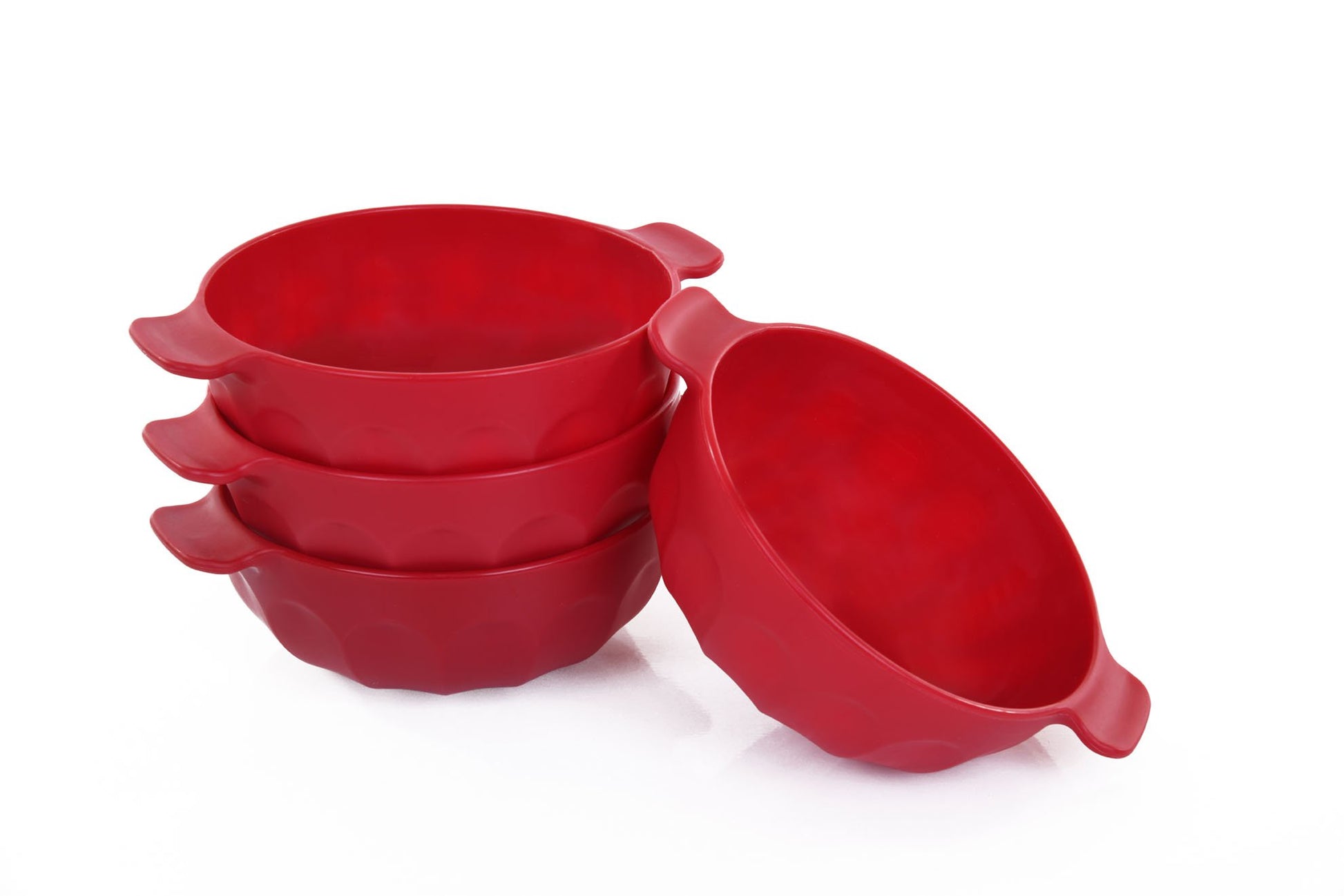 Mintra Home-Bol en plastique incassable - Bol avec 2 poignées (Lot de 4 - Petit) - Mintra France