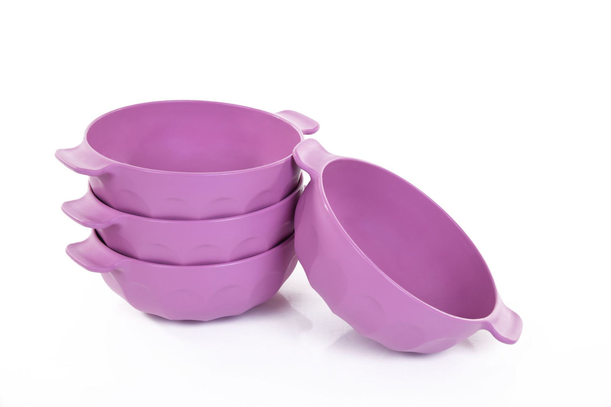 Mintra Home-Bol en plastique incassable - Bol avec 2 poignées (Lot de 4 - Petit) - Mintra France