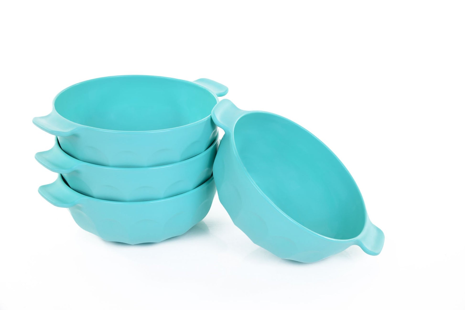 Mintra Home-Bol en plastique incassable - Bol avec 2 poignées (Lot de 4 - Petit) - Mintra France