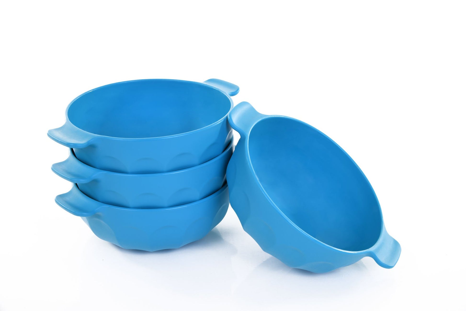 Mintra Home-Bol en plastique incassable - Bol avec 2 poignées (Lot de 4 - Petit) - Mintra France