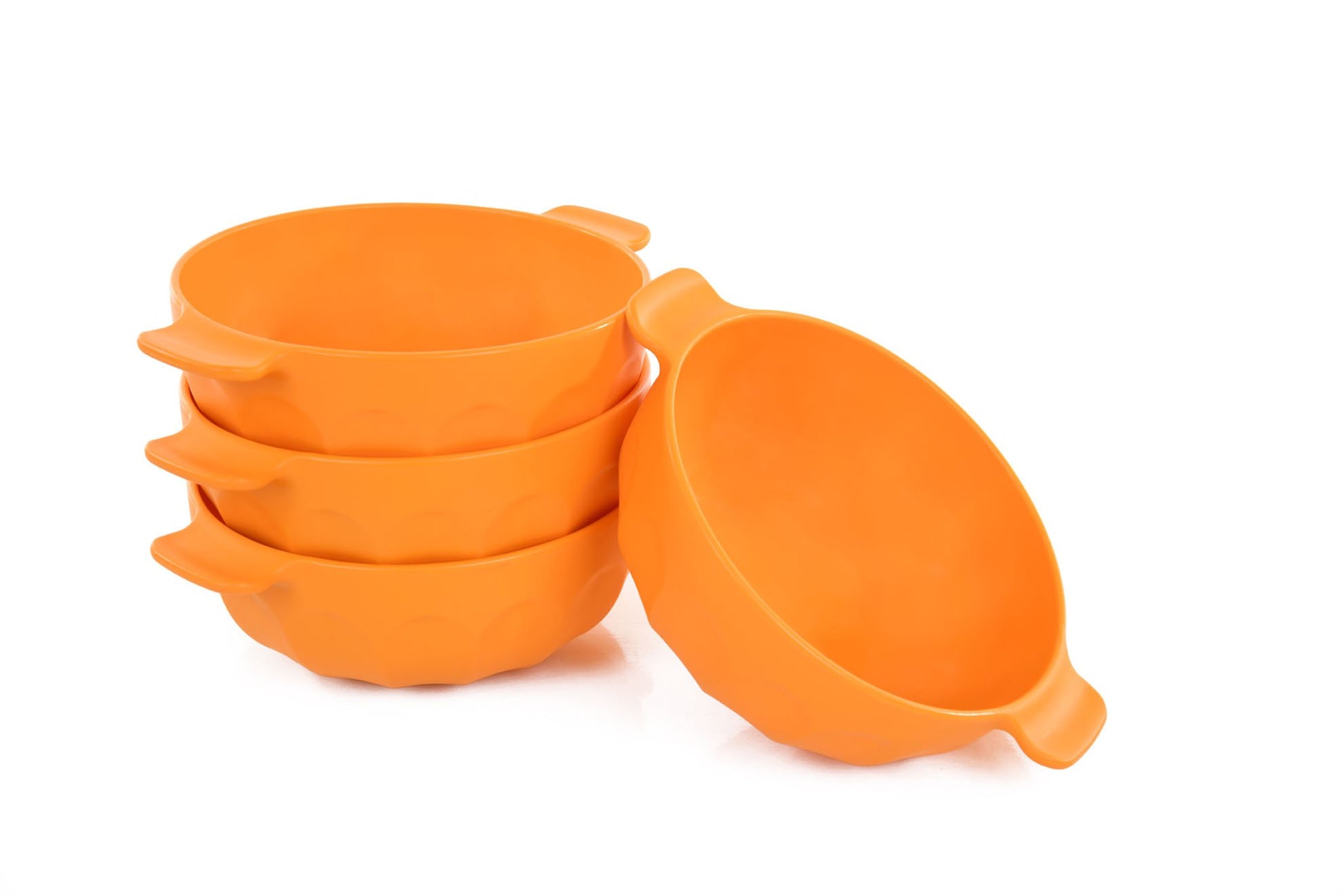Mintra Home-Bol en plastique incassable - Bol avec 2 poignées (Lot de 4 - Petit) - Mintra France