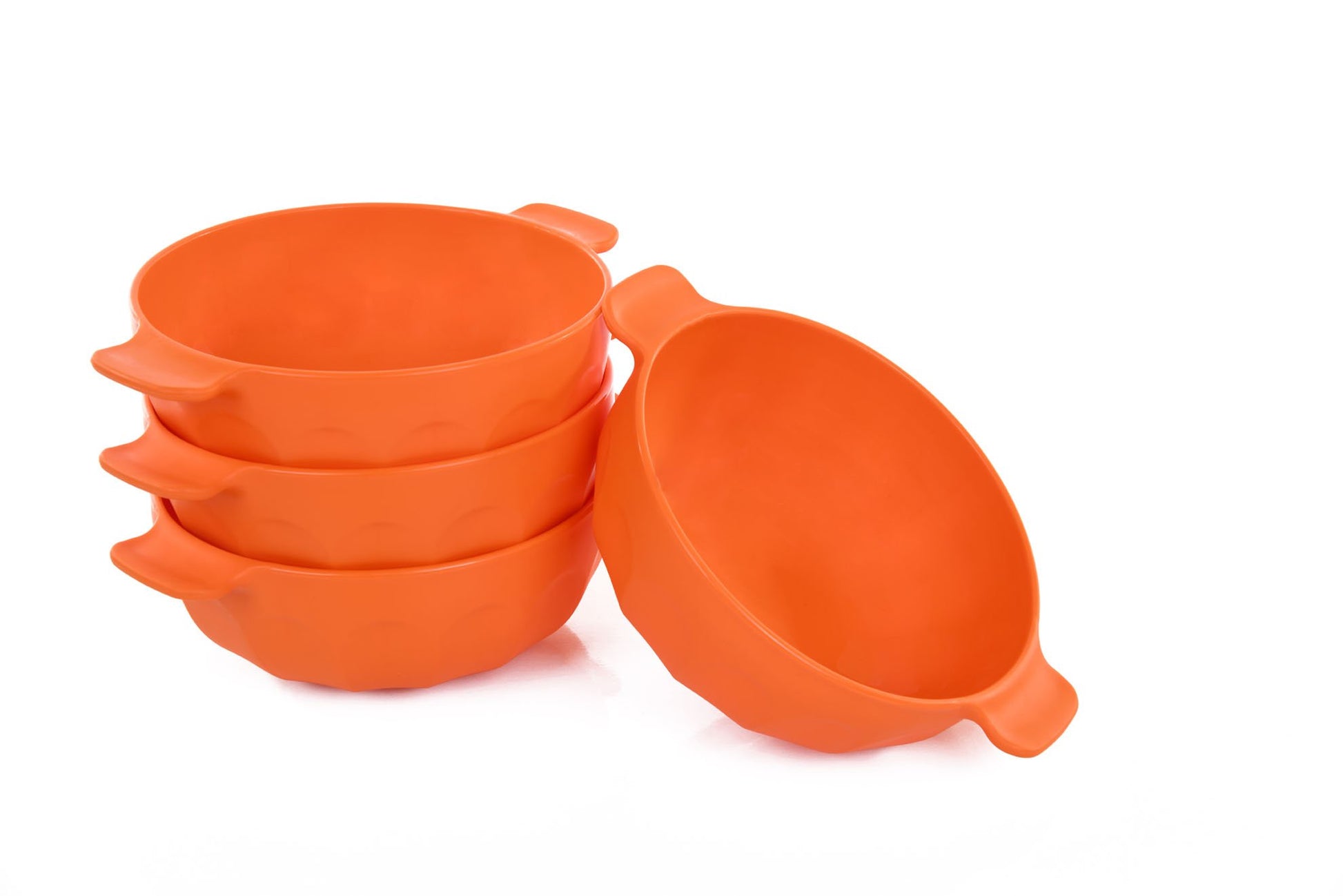 Mintra Home-Bol en plastique incassable - Bol avec 2 poignées (Lot de 4 - Petit) - Mintra France