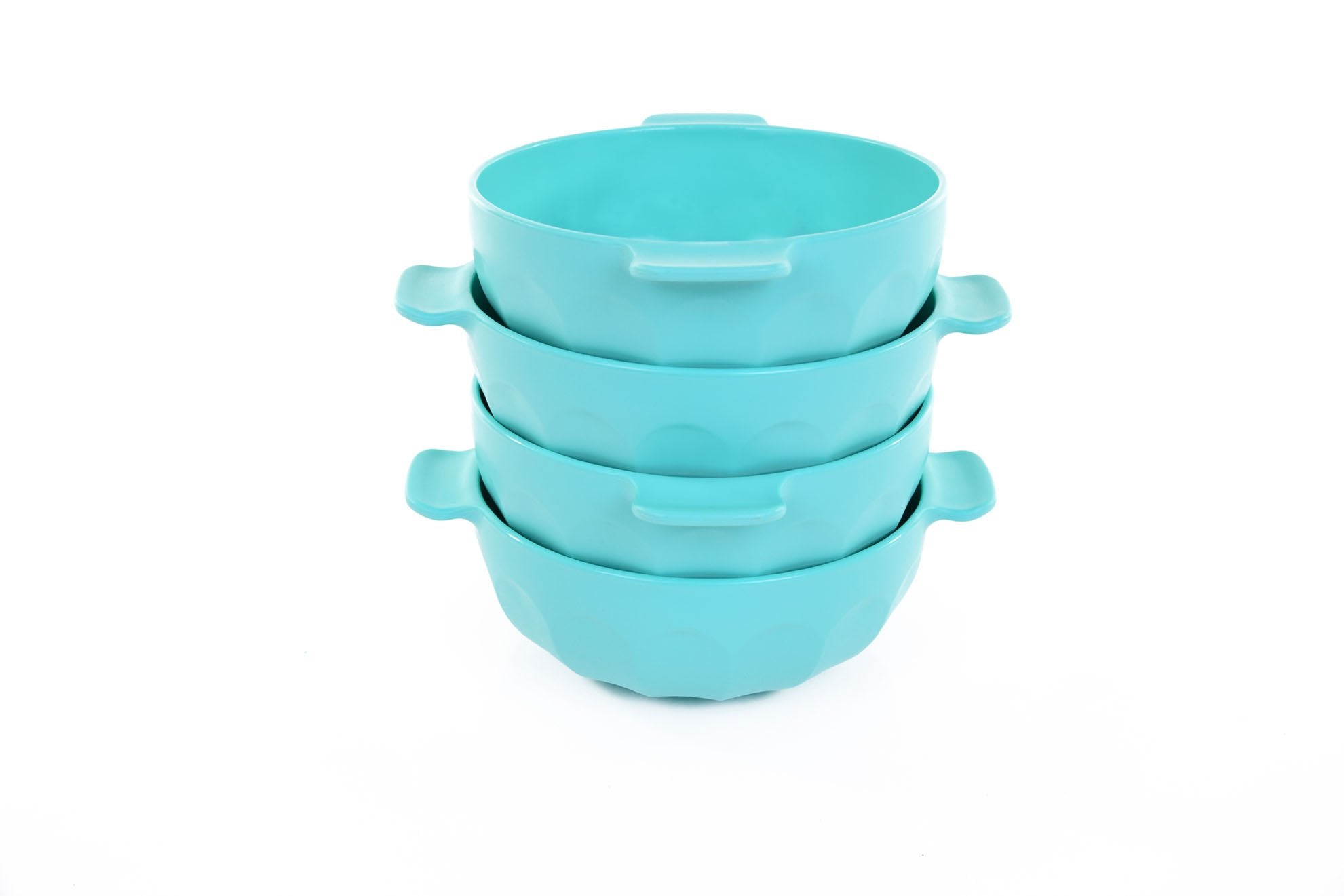 Mintra Home-Bol en plastique incassable - Bol avec 2 poignées (Lot de 4 - Petit) - Mintra France