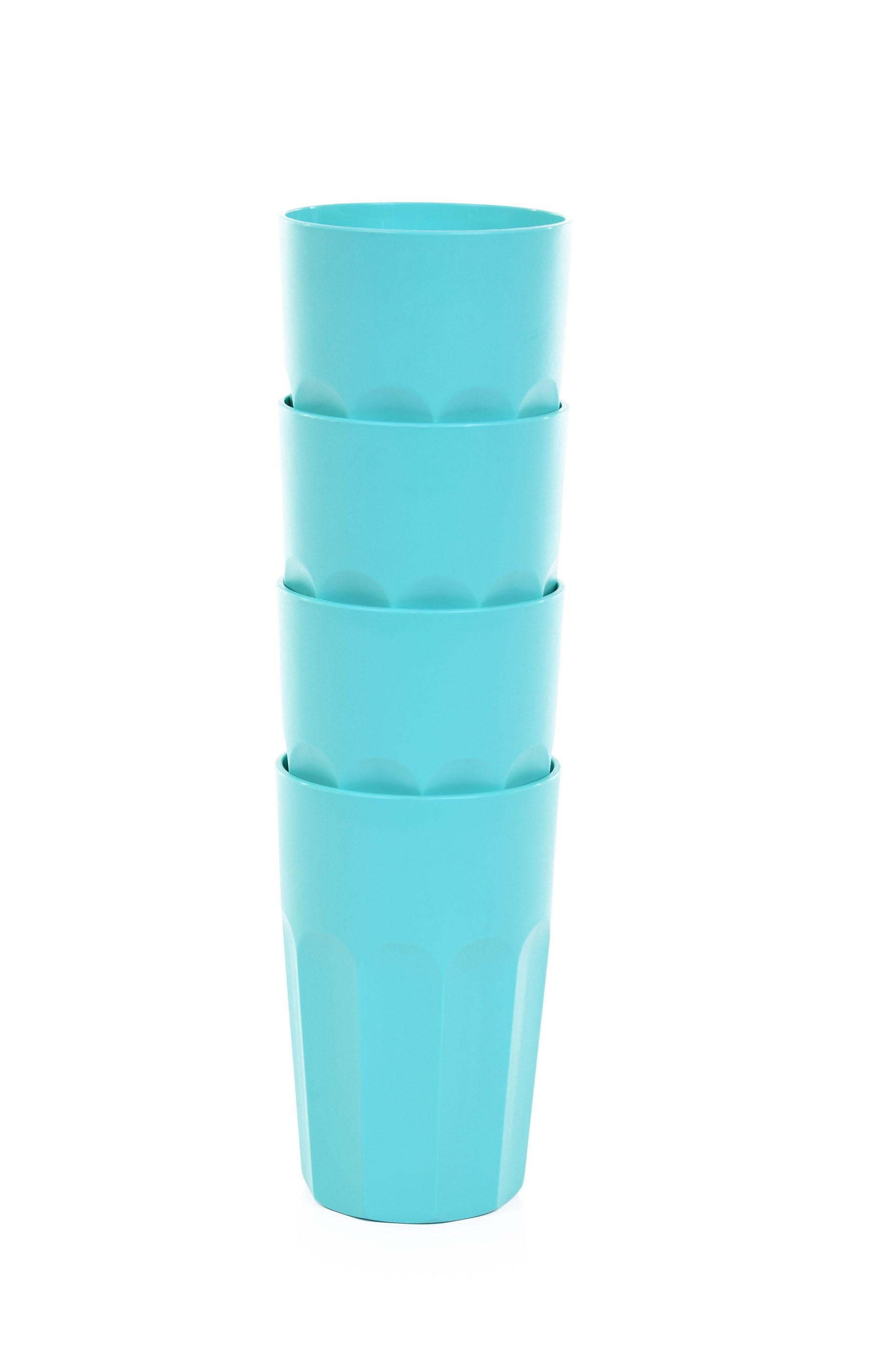 Mintra Home - Grand Verre en Plastique Incassable 450ml (Lot de 4) - Mintra France