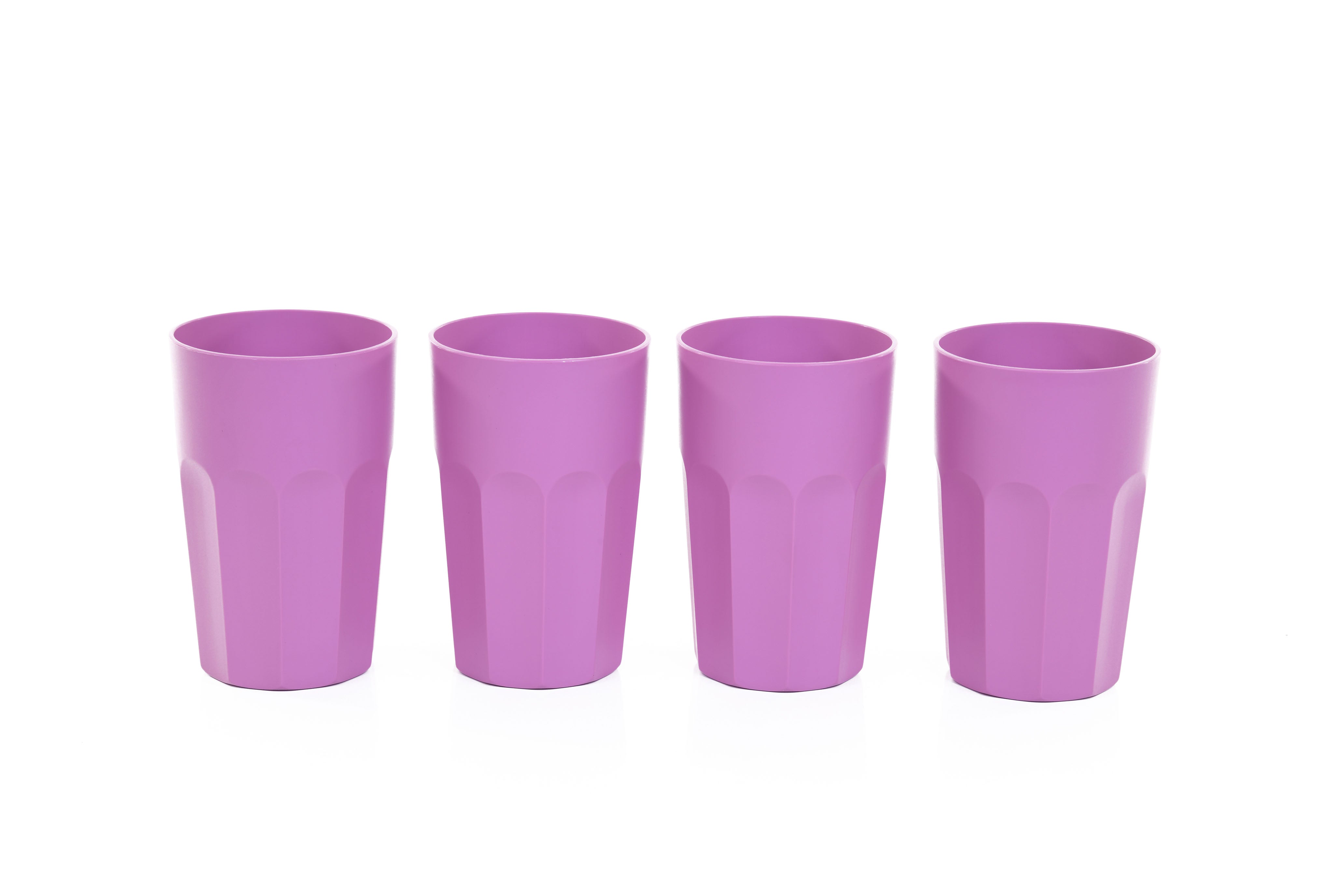 Verres en Plastique Incassables 330ml (Collection Bold, Lot de 4)