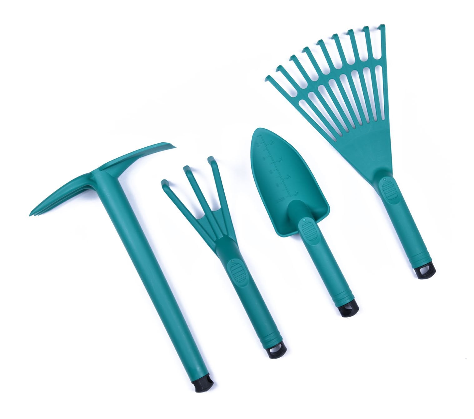 Set d'outils de Jardinage (Lot de 4 pièces: motoculteurs, Truelle-et-Griffe , Pelle, Râteau)-Mintra France
