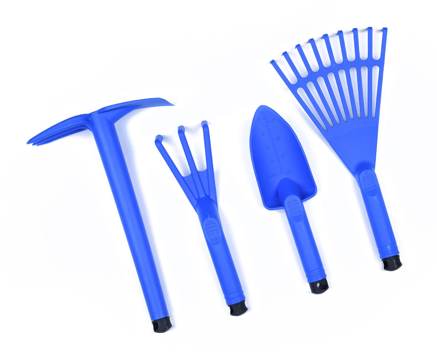 Set d'outils de Jardinage (Lot de 4 pièces: motoculteurs, Truelle-et-Griffe , Pelle, Râteau)-Mintra France