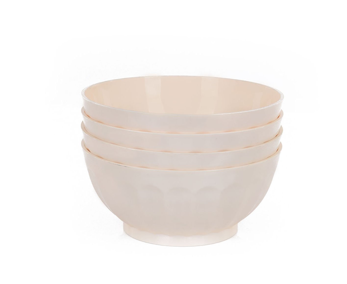 Bol en plastique incassable - (Lot de 4) Grand 1.8 L - Mintra France