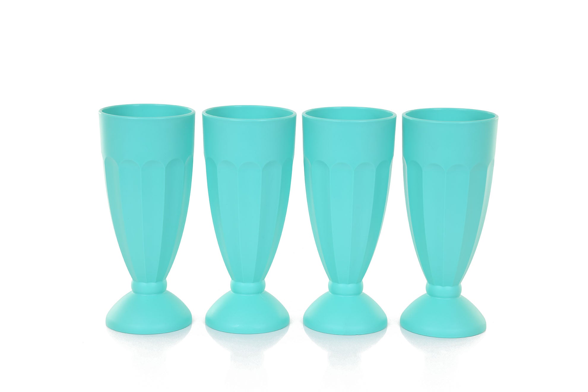 Verres en Plastique Incassables 440ml pour Crème Glacée (Collection Bold, Lot de 4)