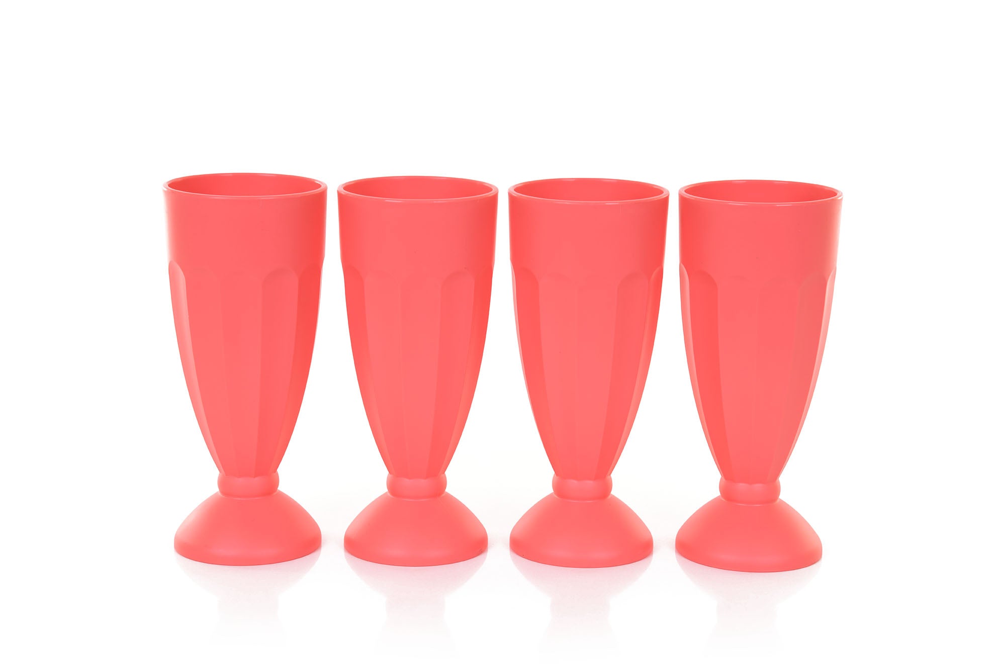 Verres en Plastique Incassables 440ml pour Crème Glacée (Collection Bold, Lot de 4)