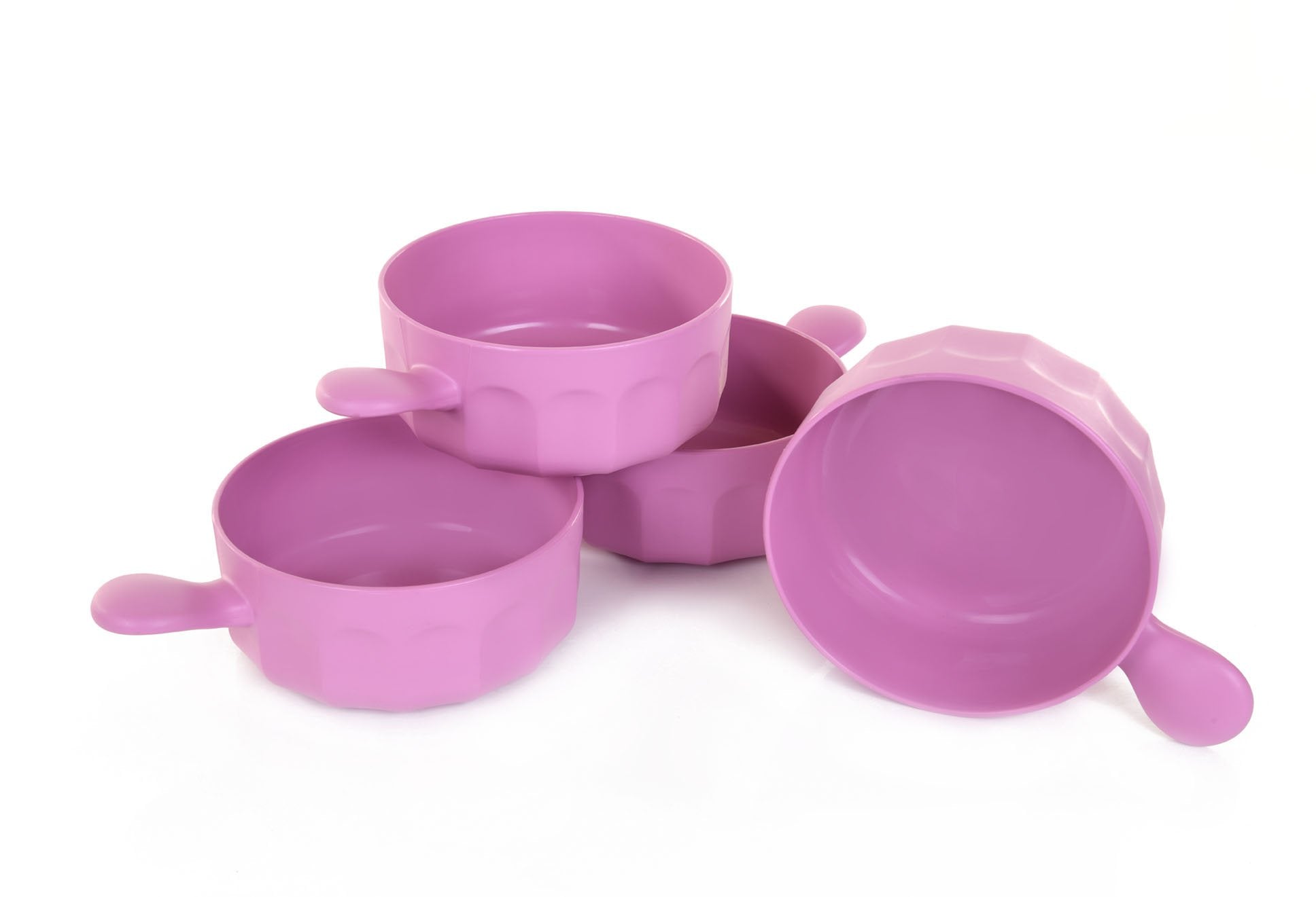 Mintra Home - Bol en Plastique Incassable - Bol avec une poignée 540 ml (Lot de 4) - Mintra France