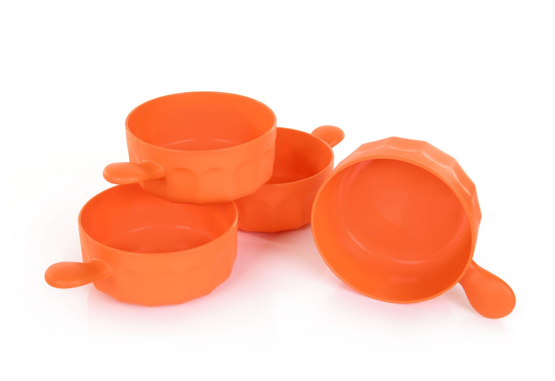 Mintra Home - Bol en Plastique Incassable - Bol avec une poignée 540 ml (Lot de 4) - Mintra France