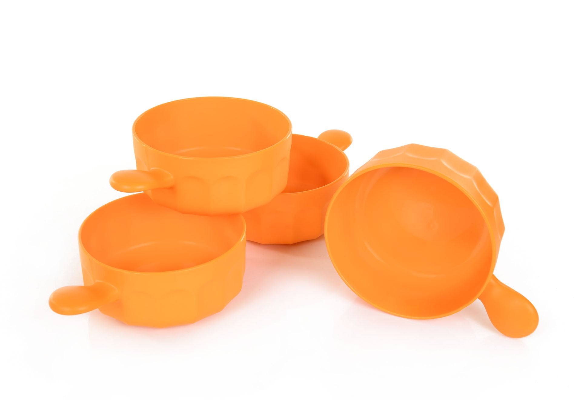 Mintra Home - Bol en Plastique Incassable - Bol avec une poignée 540 ml (Lot de 4) - Mintra France